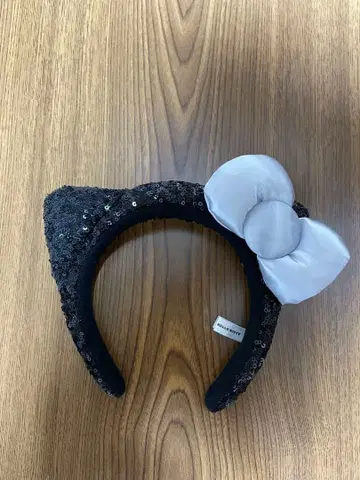 헬로키티 고양이 귀 머리띠 블랙