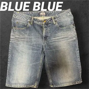 BLUE BLUE 라이트 블루 데님 숏팬츠 남성용