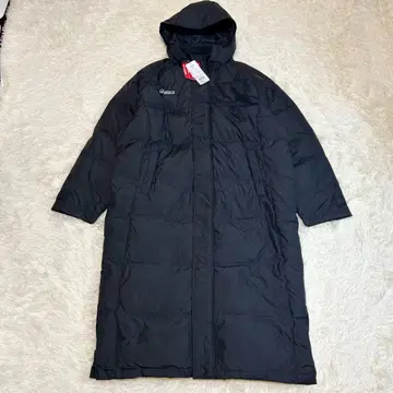 택 포함 새상품 asics 아식스 다운 코트 롱 자수 로고 2XL