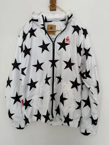 르꼬끄 골프웨어 별 패턴 후드티 바람막이