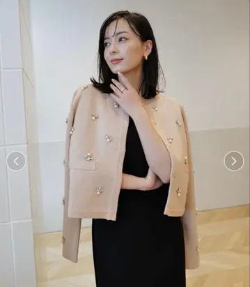 anuans 비쥬 니트 자켓