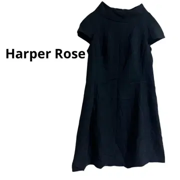 단 하나뿐인 Harper Rose 블랙 반팔 무릎 기장 원피스