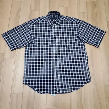 새상품급 TRUSSARDI JEANS 체크 셔츠 MADE IN ITALY