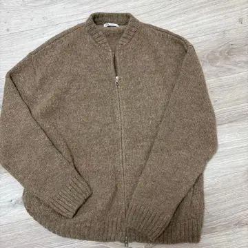ZARA 더블 지퍼 니트 가디건 s-m