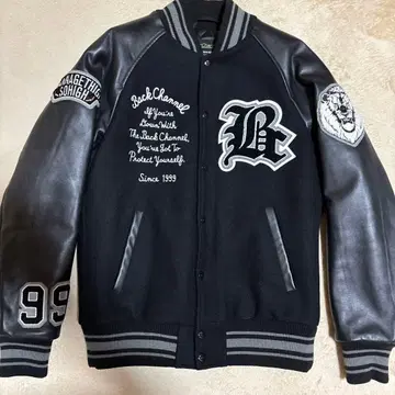 백 채널 바시티 자켓 M 사이즈