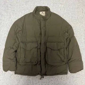 2023년 모델 snowpeak 숏 기장 다운 자켓 카키