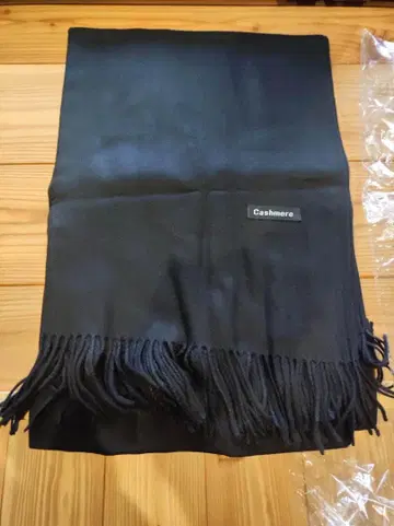 [ 새상품 ] 캐시미어 블랙 스카프