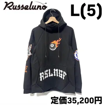 새상품 러셀노 골프 마스크 후디 멀티 로고 블랙 골프 L5