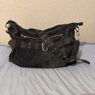 GRANCY 그랑시 데님 백 블랙