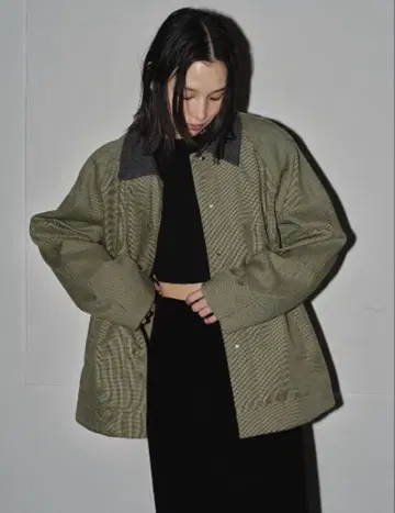 미사용 TODAYFUL Houndstooth Raglan Jacket