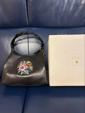 Petit Point 핸드백 꽃무늬 고블랑 자수 쿠게 미치코 푸치포원