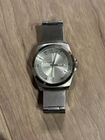 폴 스미스 실버 아날로그 시계