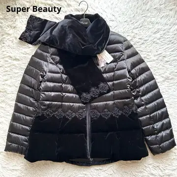 새상품 Super Beauty 슈퍼뷰티 다운 자켓 42 블랙