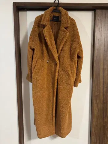 Re:EDIT 보아 빅 칼라 더블 체스터 코트