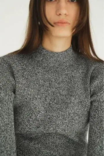 CLANE 클라네 H/N RIB KNIT TOPS 하이넥 리브 니트