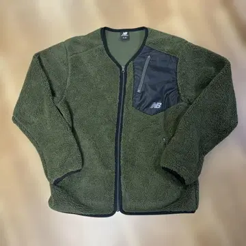 New Balance 플리스 자켓 XL 올리브 그린