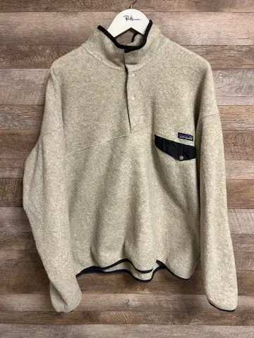 USA제 90s 파타고니아 patagonia 플리스 스냅T 베이지