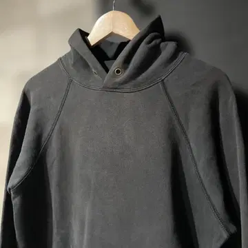 챔피온 래글런 후드 맨투맨 블랙 XL 페이드