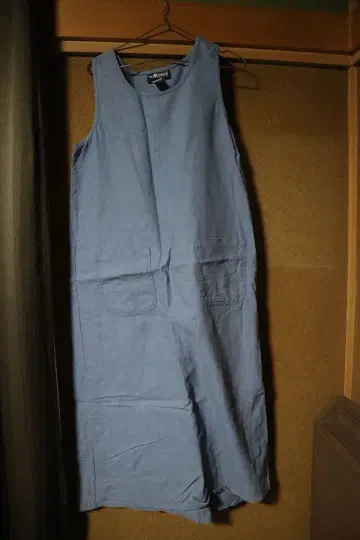 슬리브리스 파랑 롱 원피스