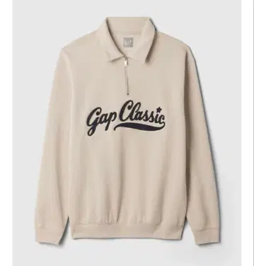 GAP 로고 풀오버 남성용 여성용 베이지 맨투맨 트레이닝복