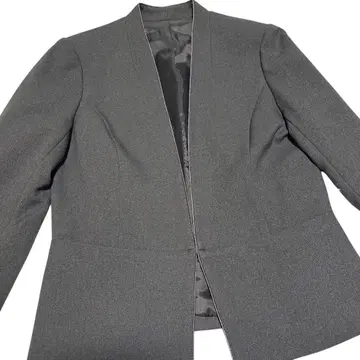 [컨디션 최상] ROPE 로페 노카라 자켓 그레이 38 M 상당 총 안감