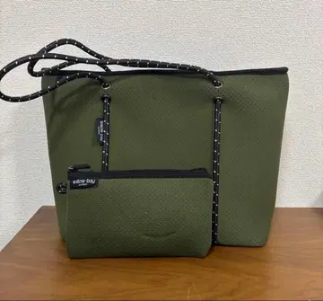 윌로우베이 토트백 카키 willowbay