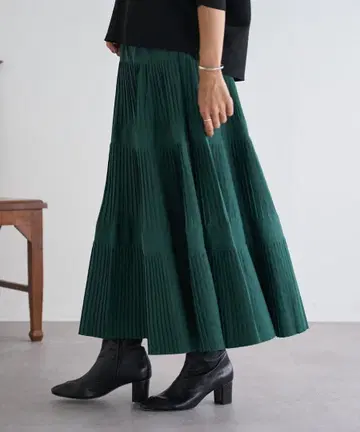 비어즐리 롱 스커트 플리츠 캉캉 스커트 사이즈 2