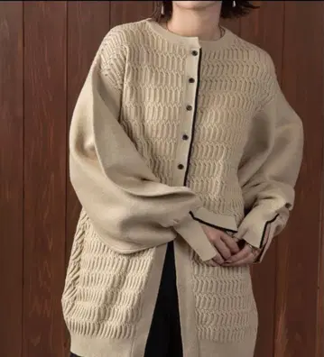 [ lawgy ] bi color line knit