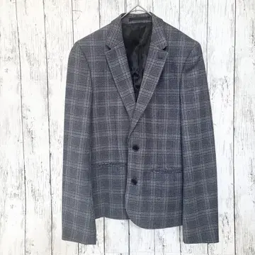 TOPMAN 탑맨 테일러드 자켓 그레이 글렌체크