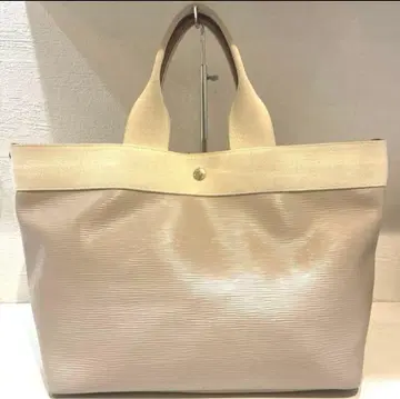 TOPKAPI 리플 네오 가죽 토트백 A4 페일 베이지