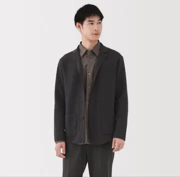 무인양품 워셔블 밀라노 리브 자켓 L