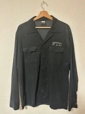 FTC 블랙 남성용 긴팔 셔츠 코듀로이 스케이터 스트릿