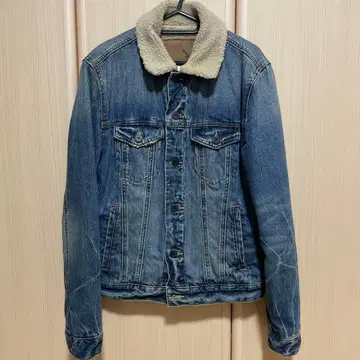 보아 카라 부착 블루 데님 자켓 American eagle