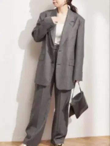 레사쥬에서 구매 핀스트라이프 글렌체크 BIG 자켓