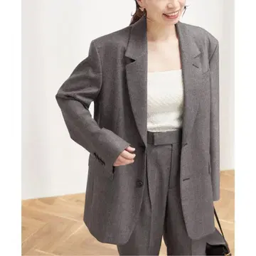 레사쥬에서 구매 핀스트라이프 글렌체크 BIG 자켓