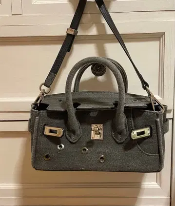 meongblue 데님 빈티지 숄더 미니백