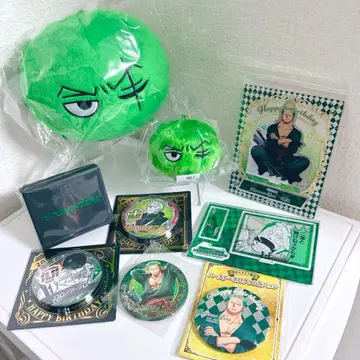 원피스 조로 벌스데이 귀걸이 아크릴 스탠드 캔뱃지 마리모 9