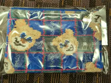 LOVERARY BY FEILER 고베 타탄 테디 플랫 파우치