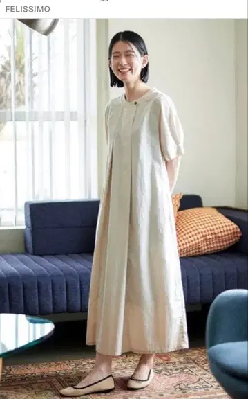 써니클라우드 투 턱 원피스 XL 화이트