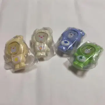 미개봉 케어베어 사진 프레임 마스코트 4개 세트 익명 배송