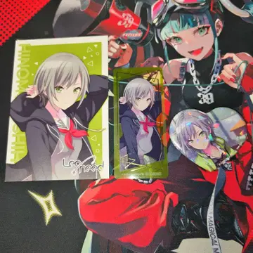 레어 하츠네 미쿠 히노모리 시호 엽서 클리어 책갈피 캔뱃지 세트