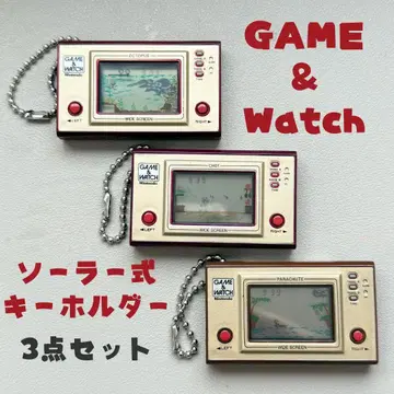 GAME&WATCH 형 솔라식 키링 3종 세트