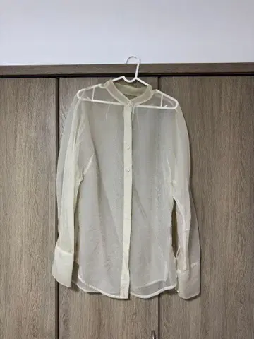 TODAYFUL 아이보리 시스루 긴팔 셔츠