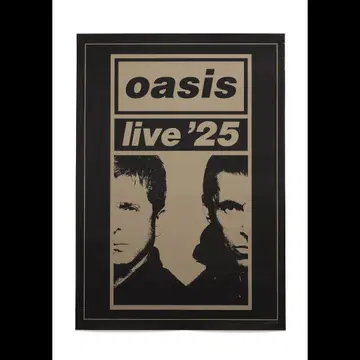 Oasis live '25 포스터 골드