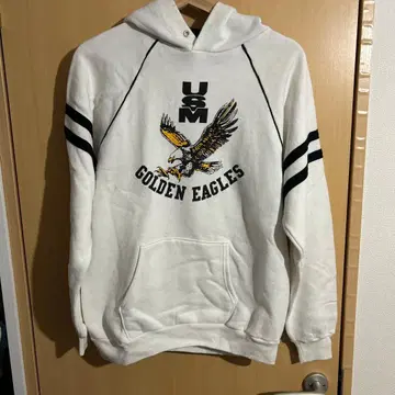 80s JERZEES USM GOLDEN EAGLES 후드티 화이트