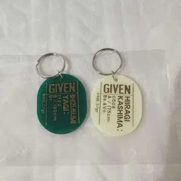 카시마 히이라기 야기 겐준 기븐전 오벌 키링