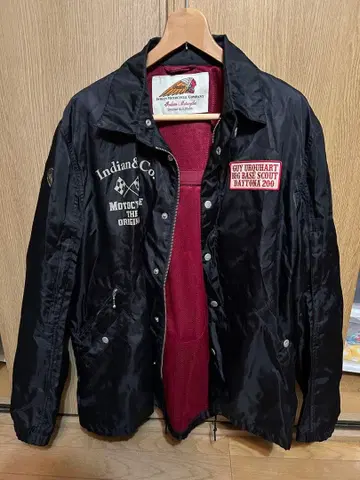 Indian Motorcycle 블랙 나일론 자켓