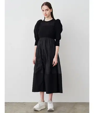 ELENDEEK 시어 F&F 니트 원피스