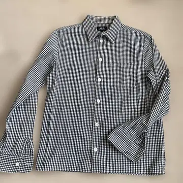 A.P.C. 체크 무늬 플란넬 셔츠 S