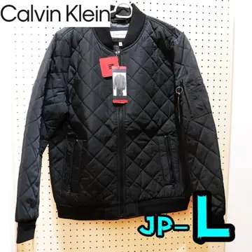 [ 새상품 ] 캘빈클라인 자켓 L 남성용 봄버 블랙 풀 집업